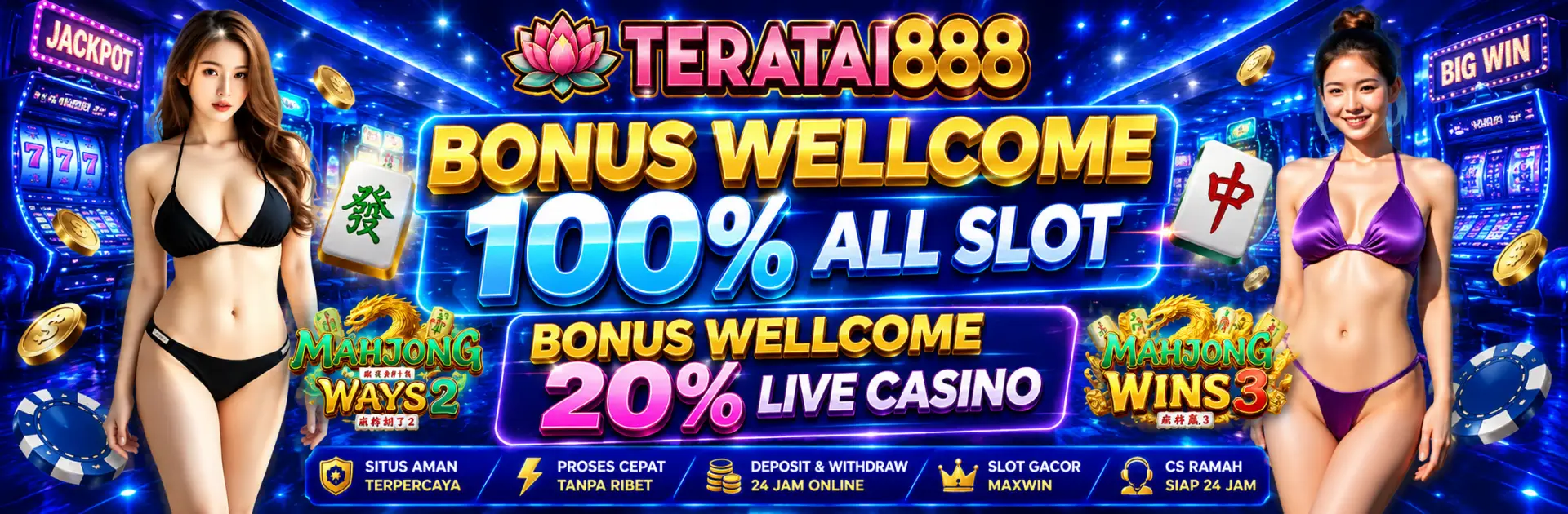 BONUS WELLCOME 100%